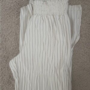 Striped White Pants